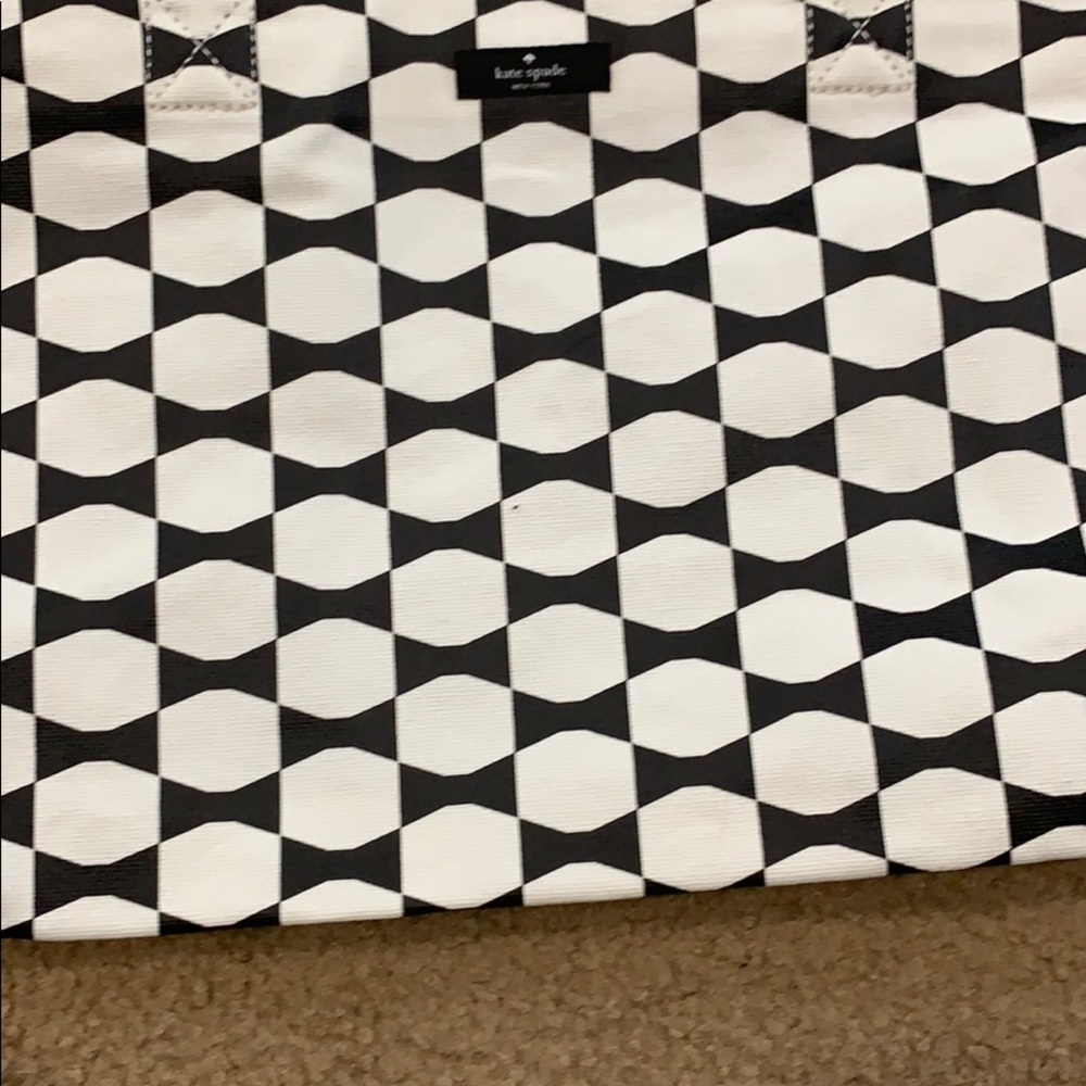 Kate Spade Tote Bag Black/White New - Picture 2 of 8